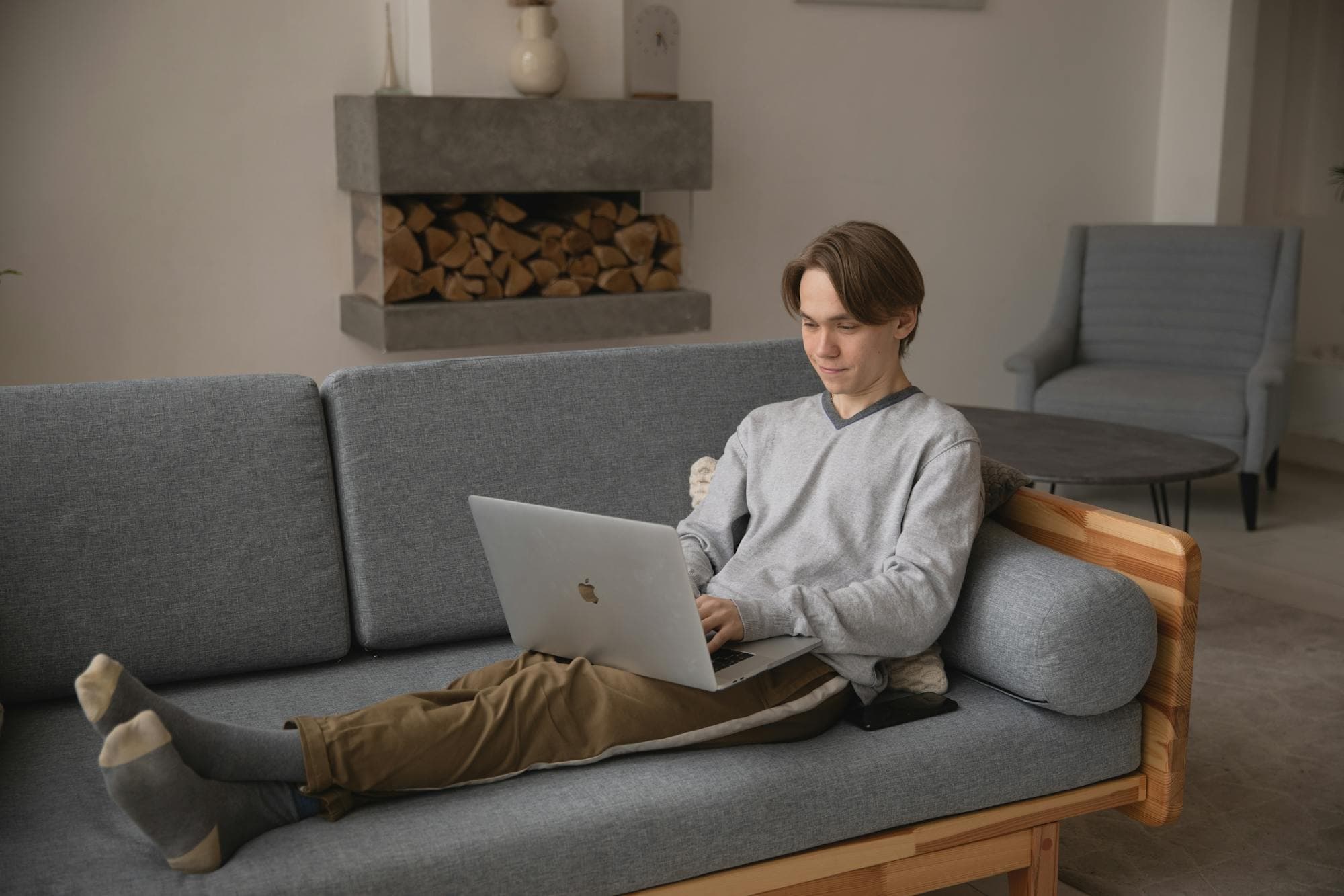 Business person working with their client