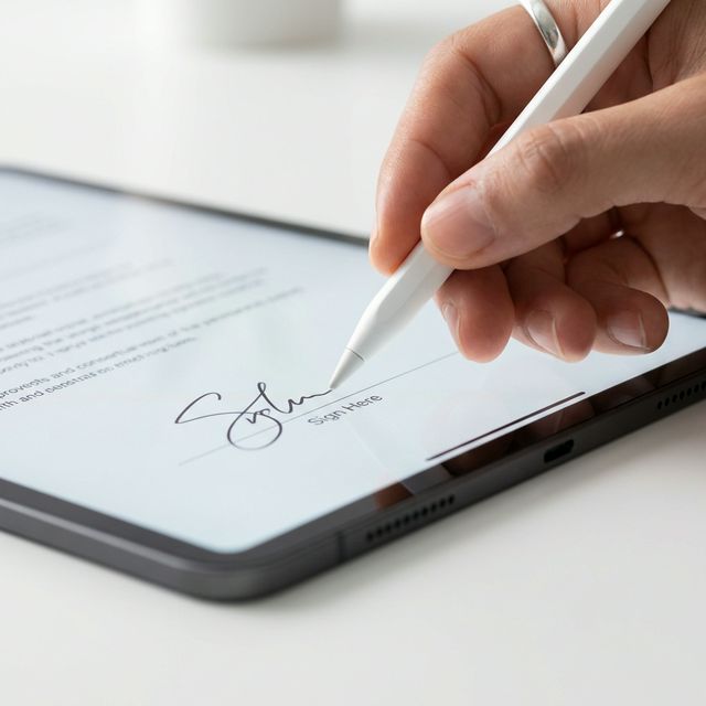 Signing a document digitally