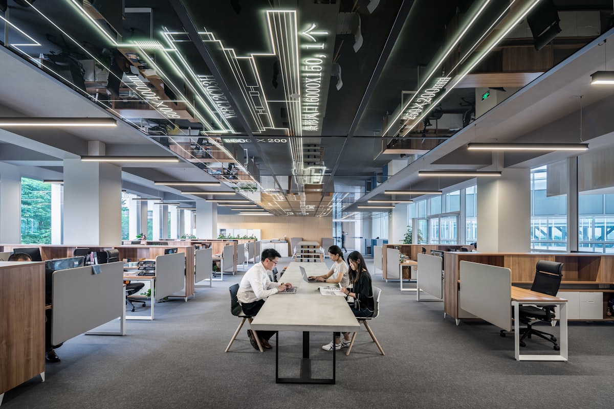 Professional workspace with organized financial dashboard